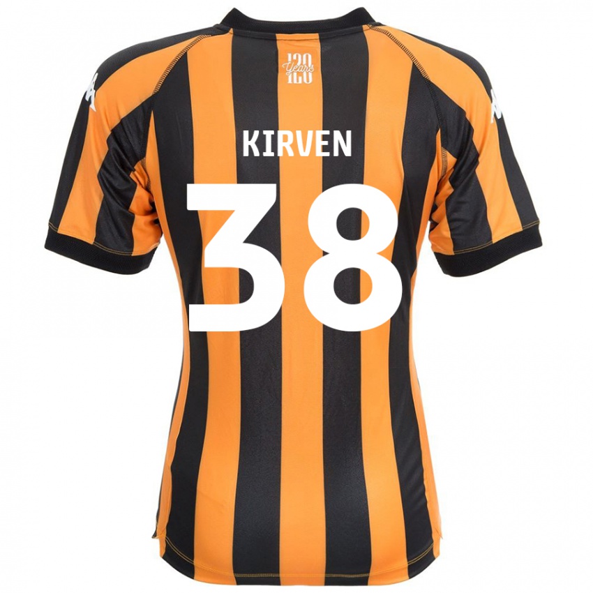 Niño Camiseta Tess Kirven #38 Negro Ámbar 1ª Equipación 2024/25 La Camisa Argentina