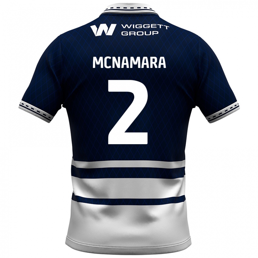 Niño Camiseta Danny Mcnamara #2 Azul Marino Blanco 1ª Equipación 2024/25 La Camisa Argentina