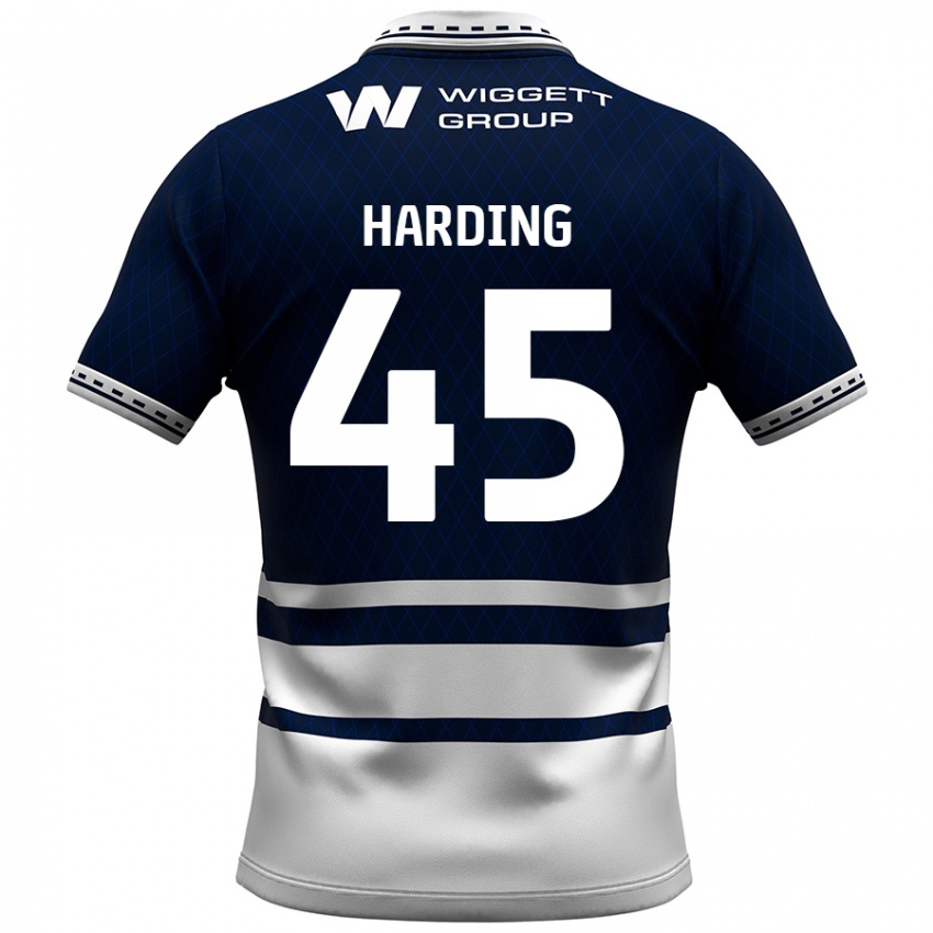 Niño Camiseta Wes Harding #45 Azul Marino Blanco 1ª Equipación 2024/25 La Camisa Argentina