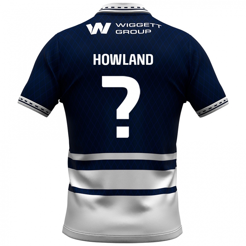 Niño Camiseta Jack Howland #0 Azul Marino Blanco 1ª Equipación 2024/25 La Camisa Argentina