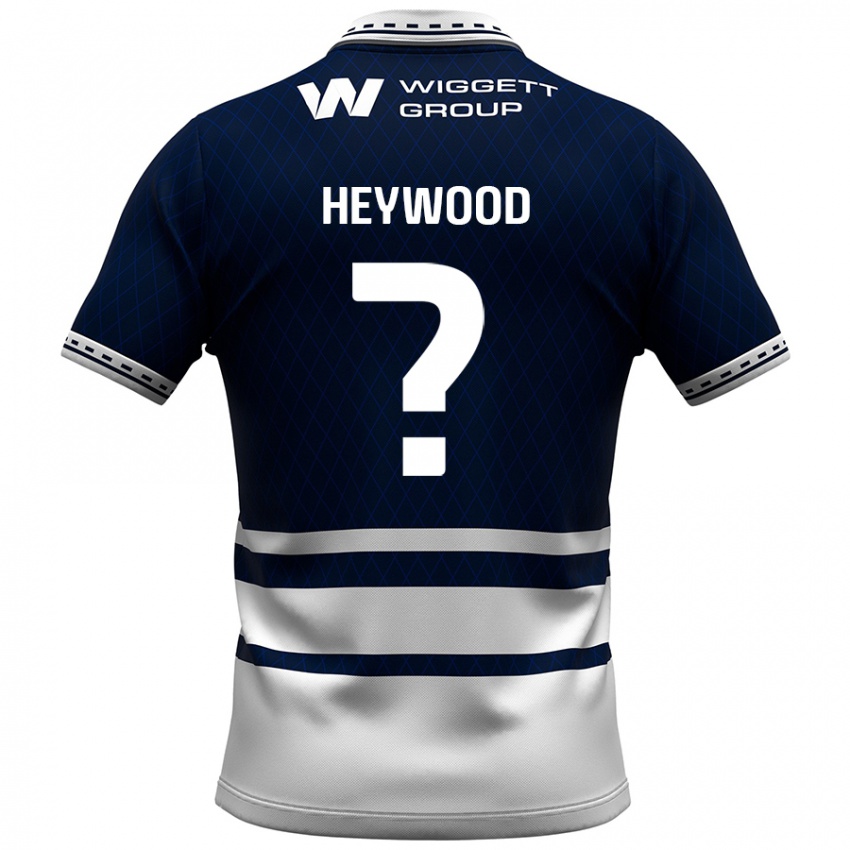 Niño Camiseta Kavalli Heywood #0 Azul Marino Blanco 1ª Equipación 2024/25 La Camisa Argentina