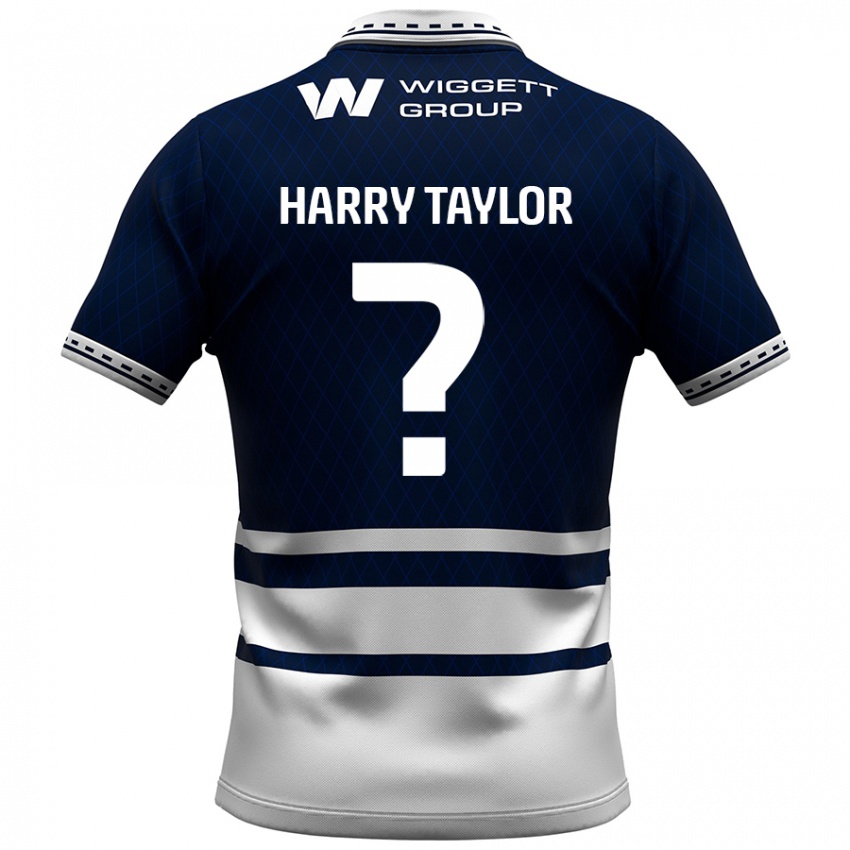 Niño Camiseta Harry Taylor #0 Azul Marino Blanco 1ª Equipación 2024/25 La Camisa Argentina