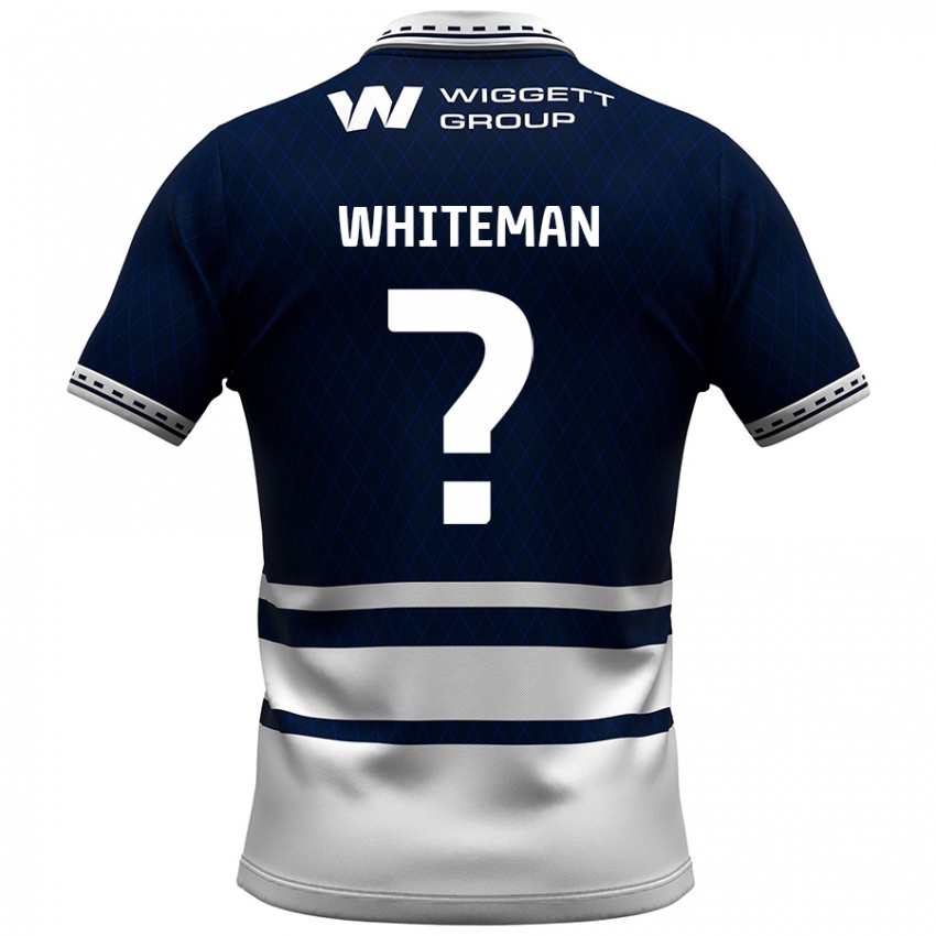 Niño Camiseta Harvey Whiteman #0 Azul Marino Blanco 1ª Equipación 2024/25 La Camisa Argentina