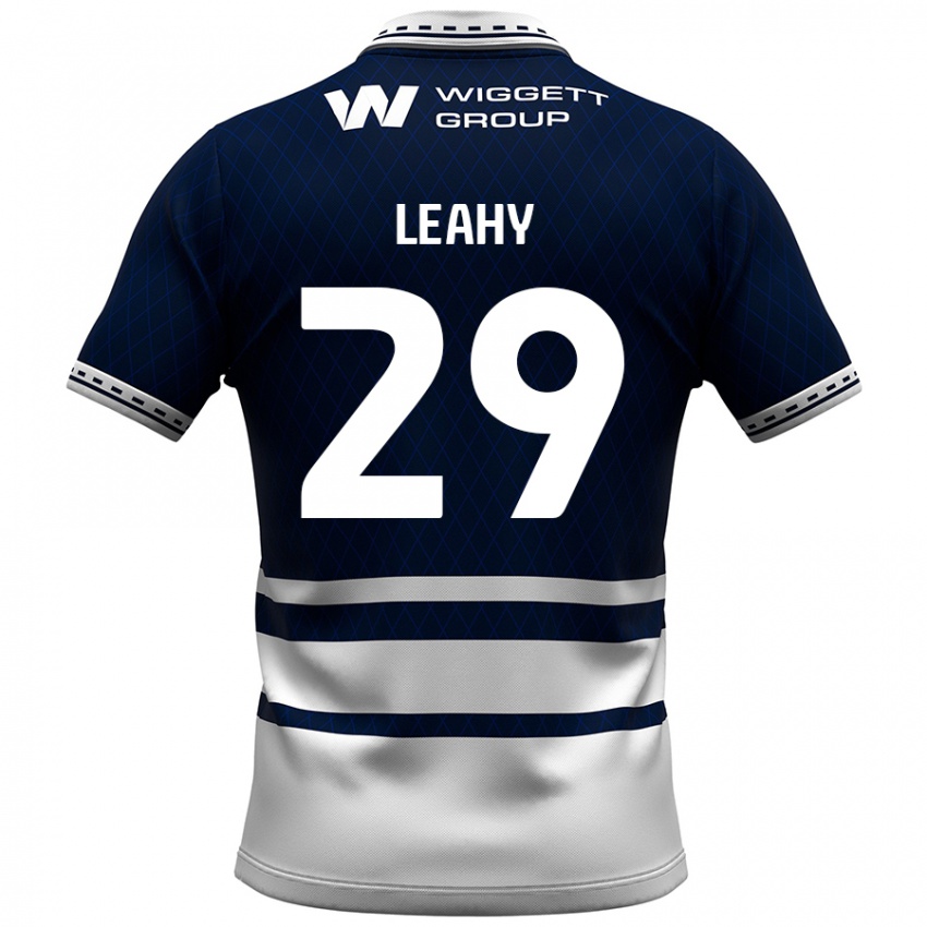 Niño Camiseta Tom Leahy #29 Azul Marino Blanco 1ª Equipación 2024/25 La Camisa Argentina