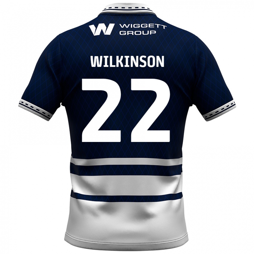 Niño Camiseta Chloe Wilkinson #22 Azul Marino Blanco 1ª Equipación 2024/25 La Camisa Argentina