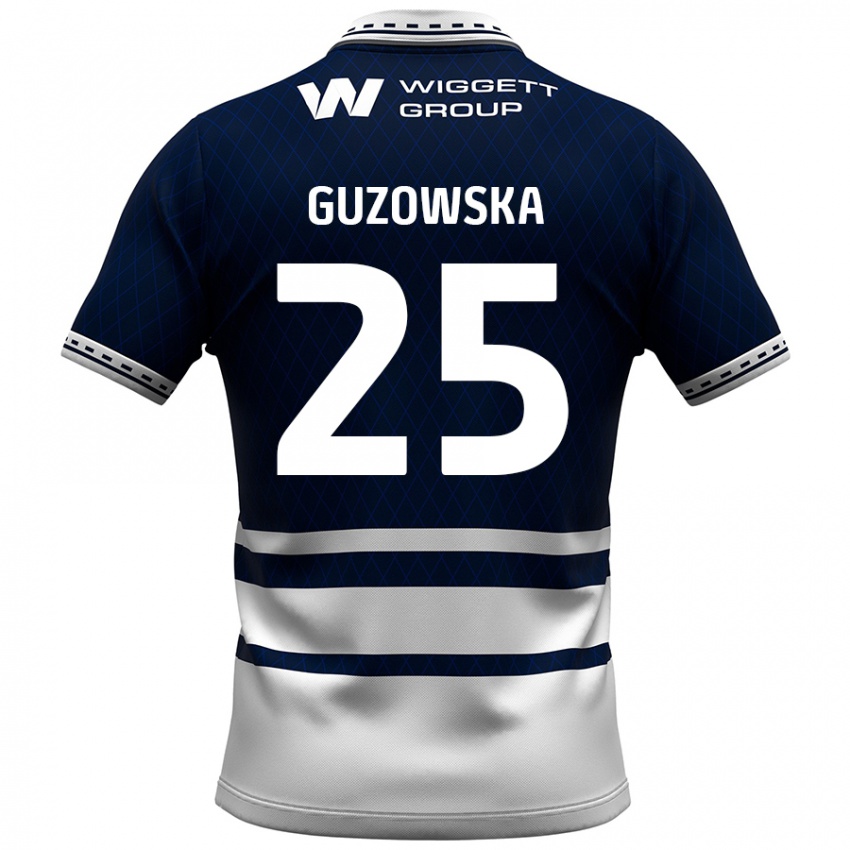 Niño Camiseta Sara Guzowska #25 Azul Marino Blanco 1ª Equipación 2024/25 La Camisa Argentina