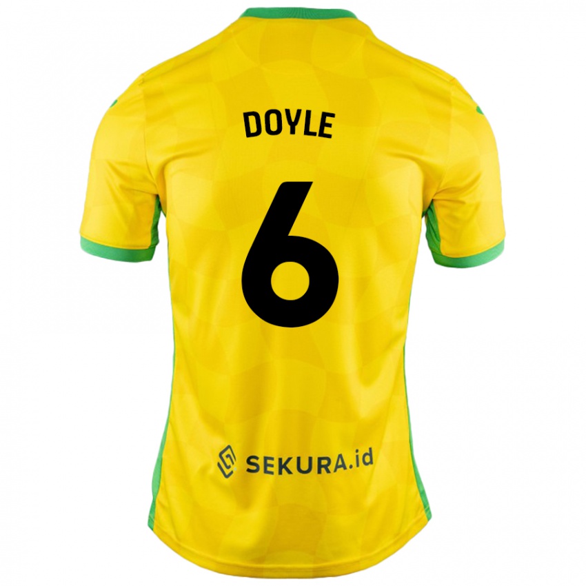 Niño Camiseta Callum Doyle #6 Amarillo Verde 1ª Equipación 2024/25 La Camisa Argentina