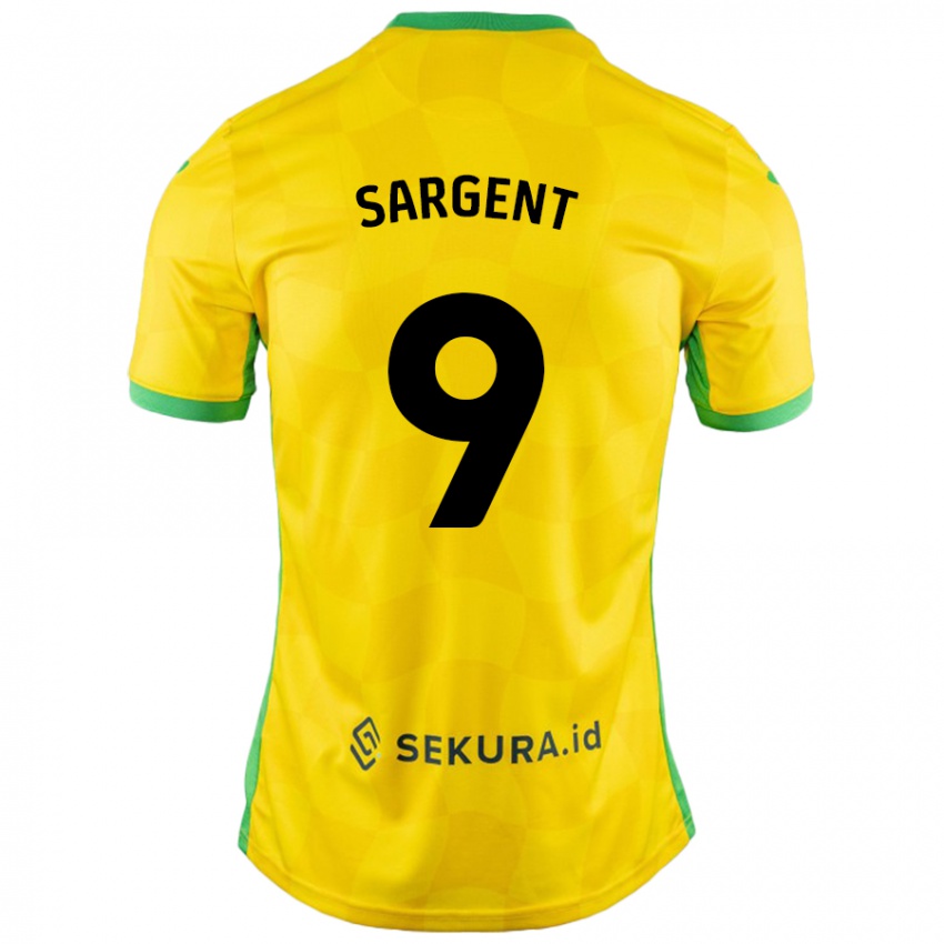 Niño Camiseta Josh Sargent #9 Amarillo Verde 1ª Equipación 2024/25 La Camisa Argentina