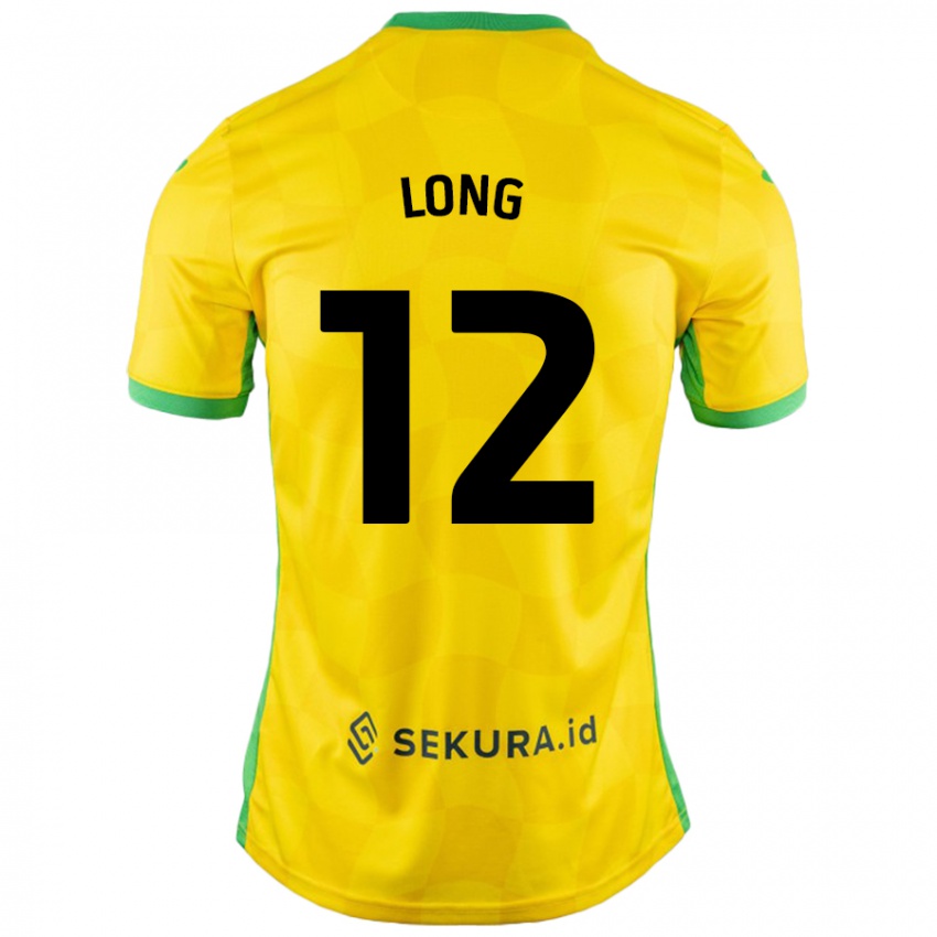 Niño Camiseta George Long #12 Amarillo Verde 1ª Equipación 2024/25 La Camisa Argentina