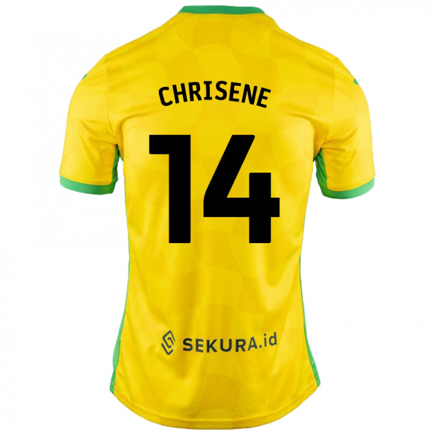 Niño Camiseta Ben Chrisene #14 Amarillo Verde 1ª Equipación 2024/25 La Camisa Argentina