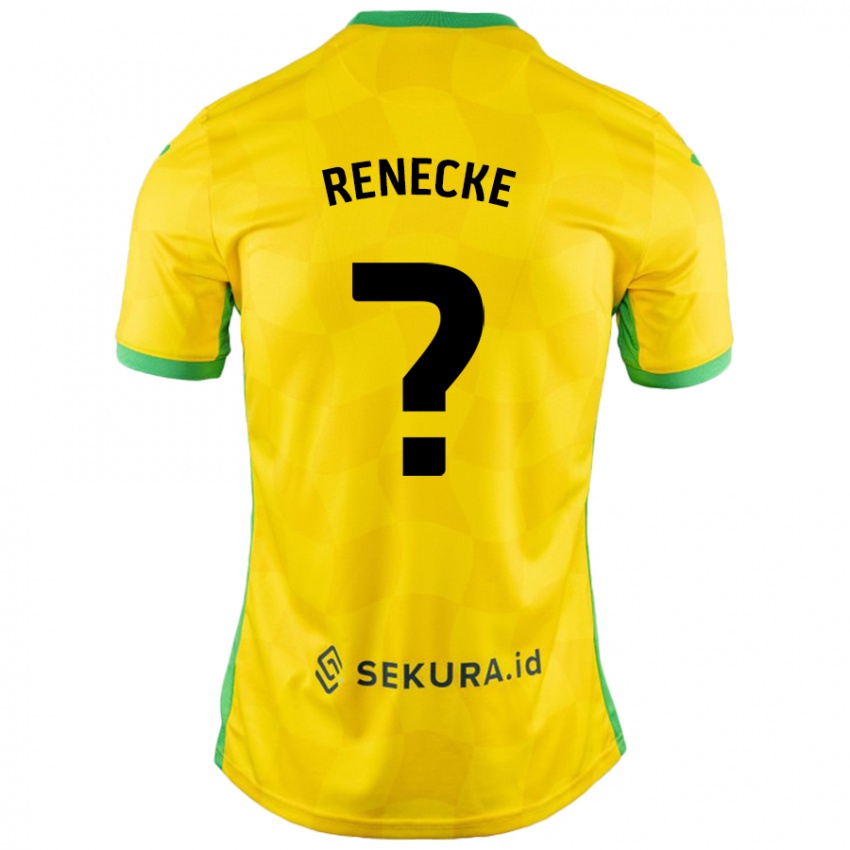 Niño Camiseta Waylon Renecke #0 Amarillo Verde 1ª Equipación 2024/25 La Camisa Argentina