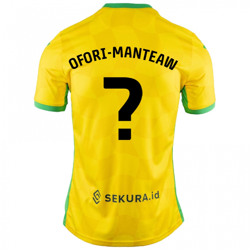 Niño Camiseta Lloyd Ofori-Manteaw #0 Amarillo Verde 1ª Equipación 2024/25 La Camisa Argentina