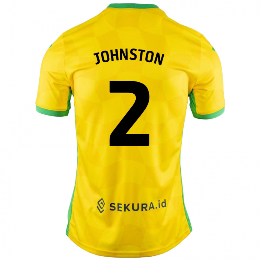 Niño Camiseta Chardonnay Johnston #2 Amarillo Verde 1ª Equipación 2024/25 La Camisa Argentina