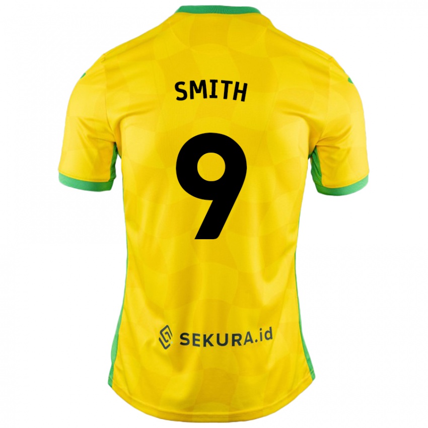 Niño Camiseta Ellie Smith #9 Amarillo Verde 1ª Equipación 2024/25 La Camisa Argentina