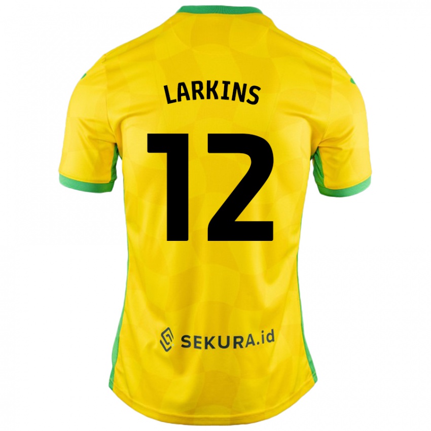 Niño Camiseta Anna Larkins #12 Amarillo Verde 1ª Equipación 2024/25 La Camisa Argentina