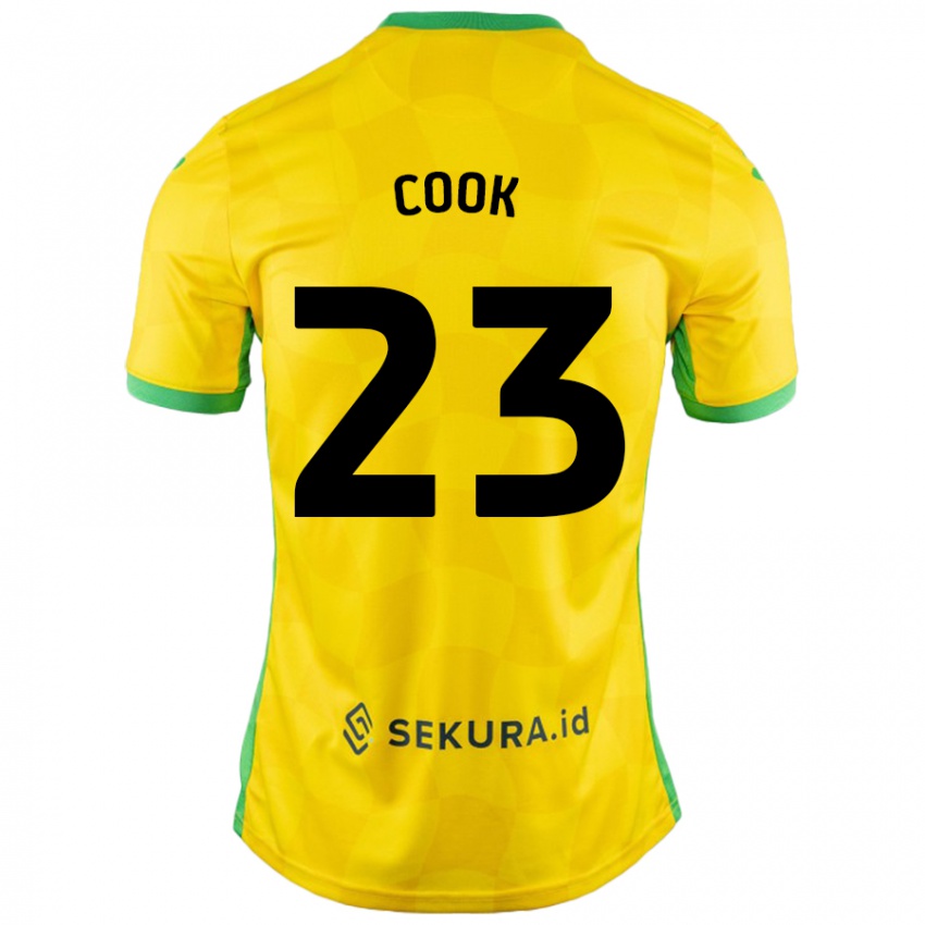 Niño Camiseta Olivia Cook #23 Amarillo Verde 1ª Equipación 2024/25 La Camisa Argentina