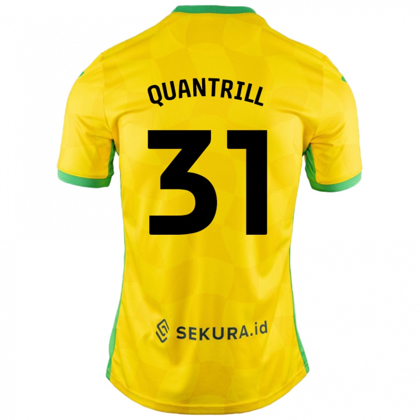 Niño Camiseta Sarah Quantrill #31 Amarillo Verde 1ª Equipación 2024/25 La Camisa Argentina