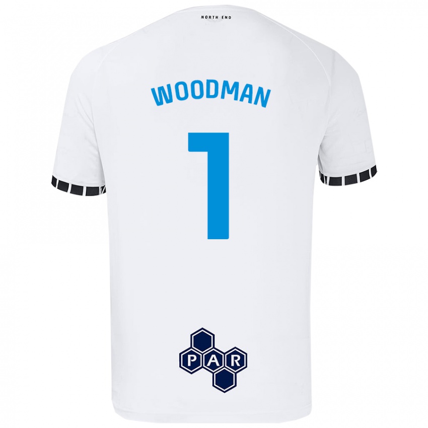 Niño Camiseta Freddie Woodman #1 Blanco 1ª Equipación 2024/25 La Camisa Argentina