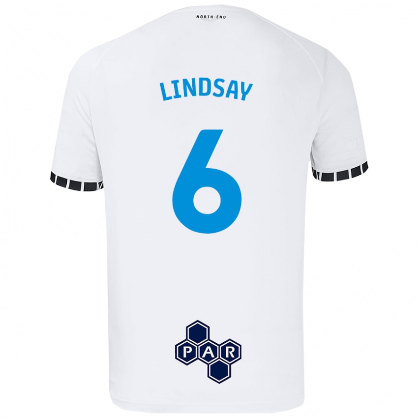 Niño Camiseta Liam Lindsay #6 Blanco 1ª Equipación 2024/25 La Camisa Argentina