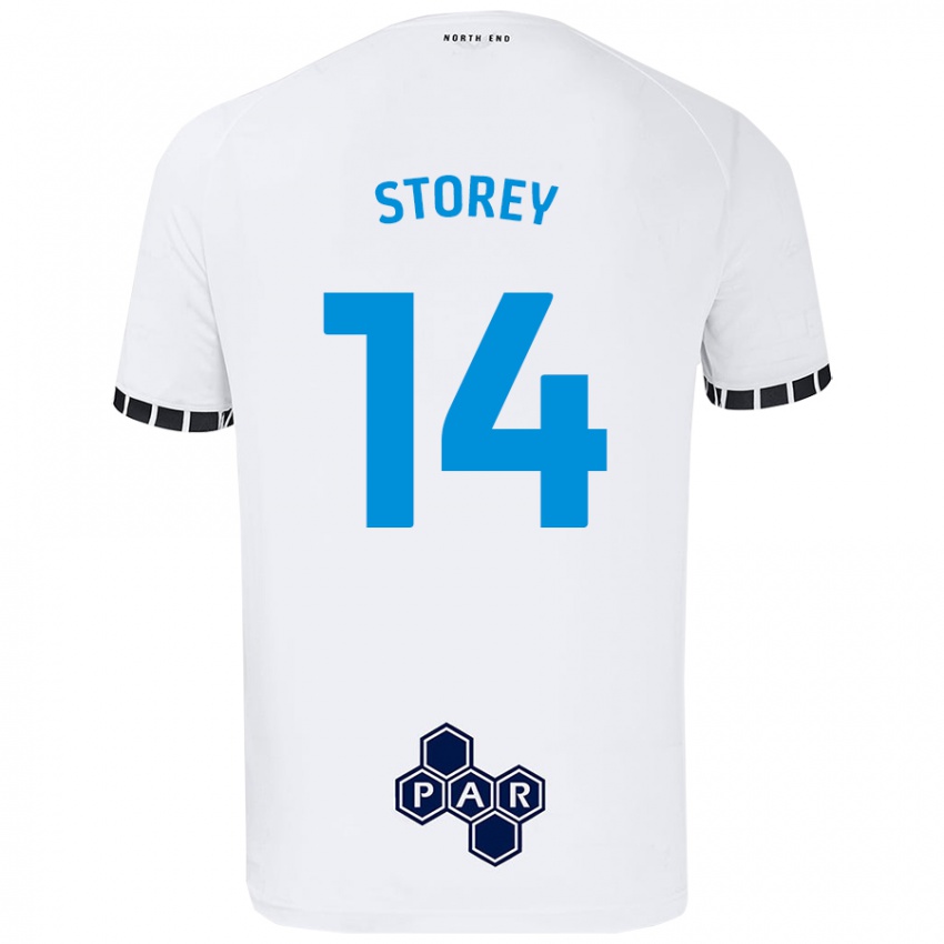 Niño Camiseta Jordan Storey #14 Blanco 1ª Equipación 2024/25 La Camisa Argentina