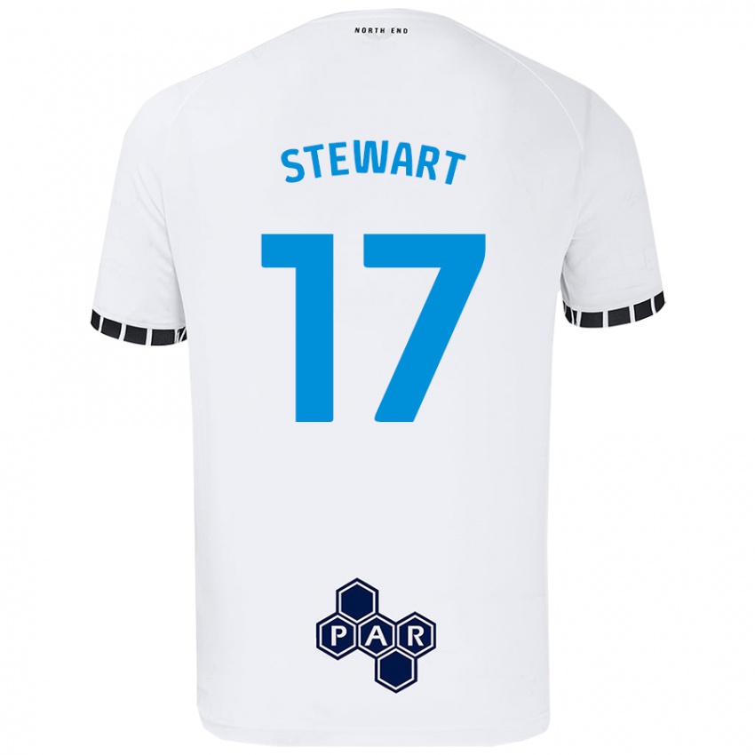 Niño Camiseta Layton Stewart #17 Blanco 1ª Equipación 2024/25 La Camisa Argentina