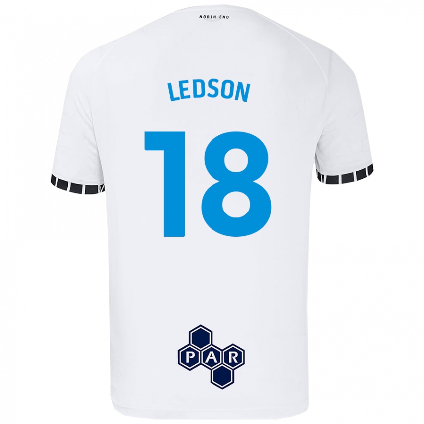 Niño Camiseta Ryan Ledson #18 Blanco 1ª Equipación 2024/25 La Camisa Argentina