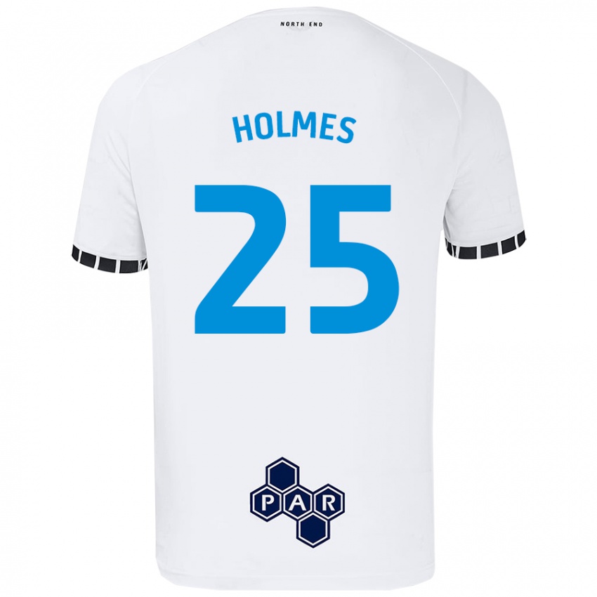 Niño Camiseta Duane Holmes #25 Blanco 1ª Equipación 2024/25 La Camisa Argentina