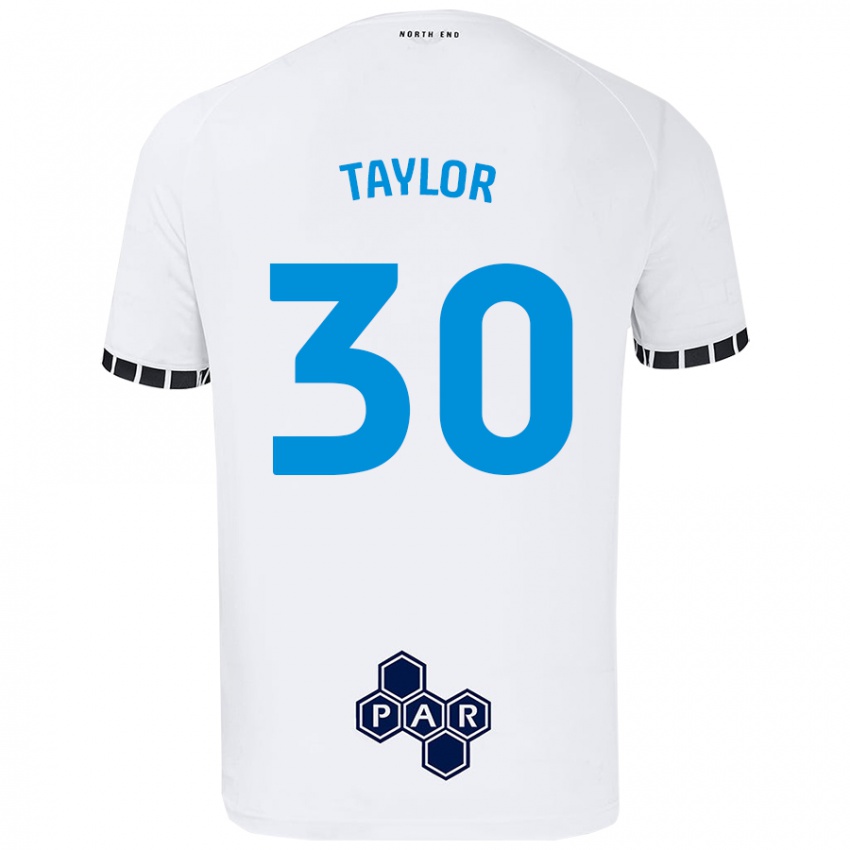 Niño Camiseta Kian Taylor #30 Blanco 1ª Equipación 2024/25 La Camisa Argentina