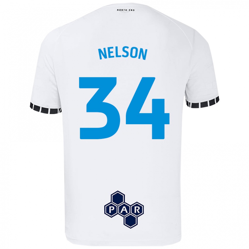 Niño Camiseta Kitt Nelson #34 Blanco 1ª Equipación 2024/25 La Camisa Argentina