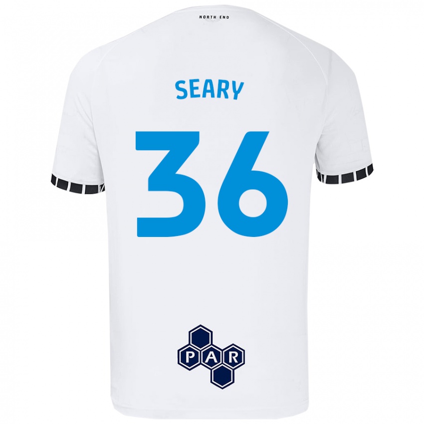 Niño Camiseta Josh Seary #36 Blanco 1ª Equipación 2024/25 La Camisa Argentina