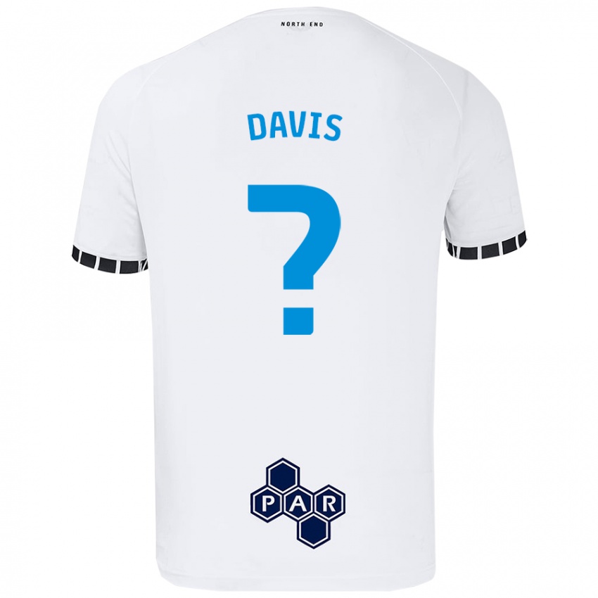 Niño Camiseta Tommy Davis #0 Blanco 1ª Equipación 2024/25 La Camisa Argentina