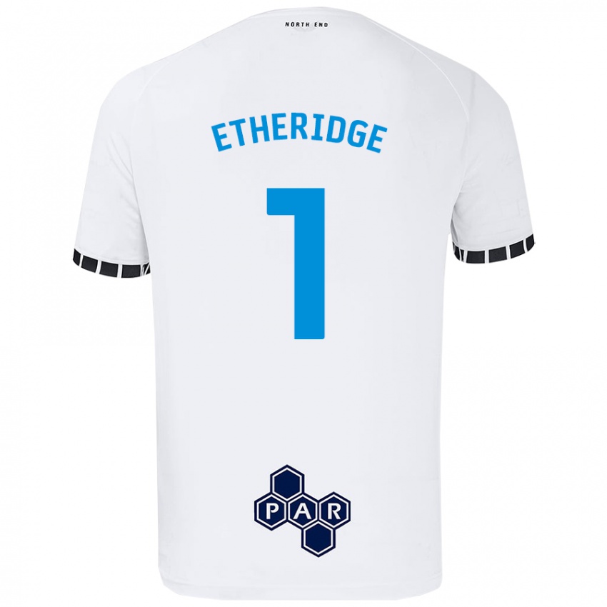 Niño Camiseta Ellie Etheridge #1 Blanco 1ª Equipación 2024/25 La Camisa Argentina