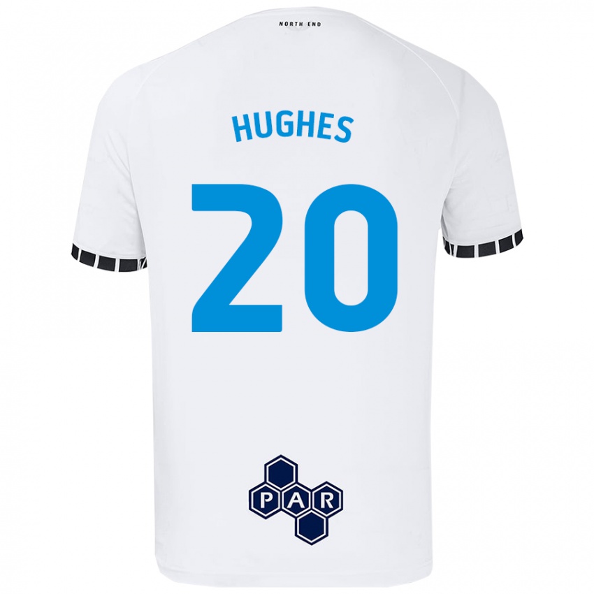 Niño Camiseta Amy Hughes #20 Blanco 1ª Equipación 2024/25 La Camisa Argentina