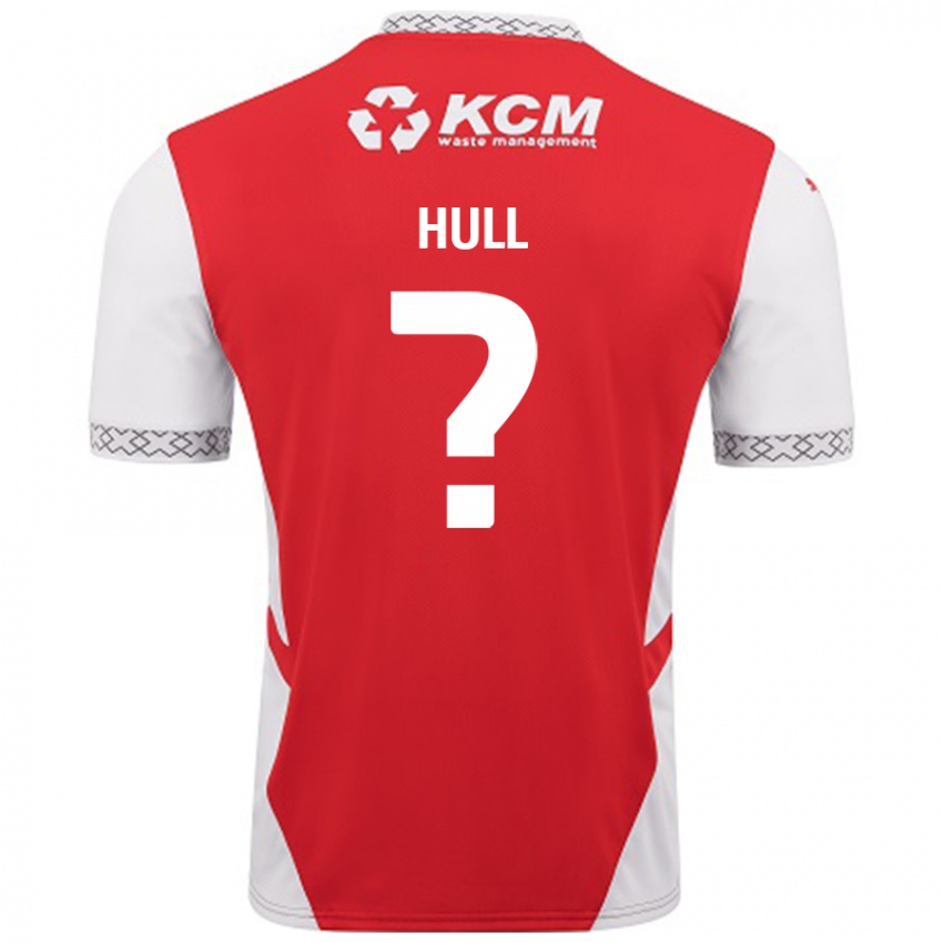 Niño Camiseta Jake Hull #0 Rojo Blanco 1ª Equipación 2024/25 La Camisa Argentina