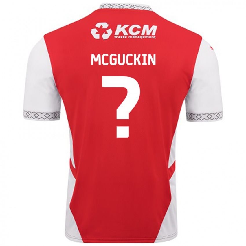 Niño Camiseta Ciaran Mcguckin #0 Rojo Blanco 1ª Equipación 2024/25 La Camisa Argentina