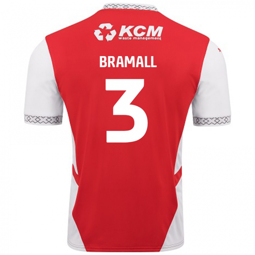 Niño Camiseta Cohen Bramall #3 Rojo Blanco 1ª Equipación 2024/25 La Camisa Argentina