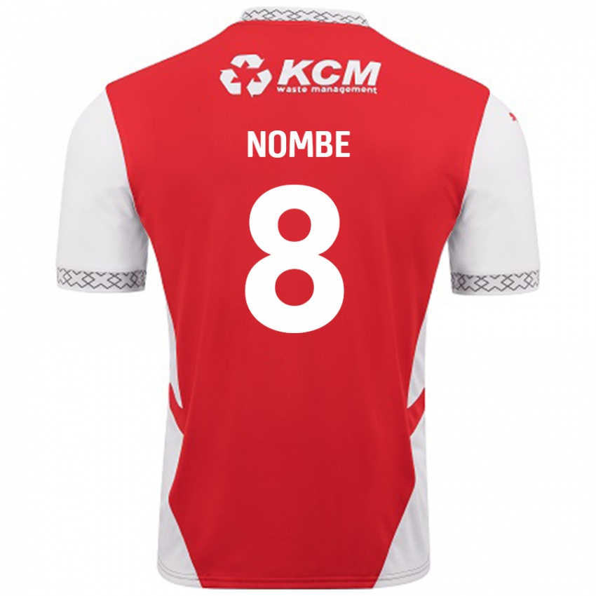 Niño Camiseta Sam Nombe #8 Rojo Blanco 1ª Equipación 2024/25 La Camisa Argentina