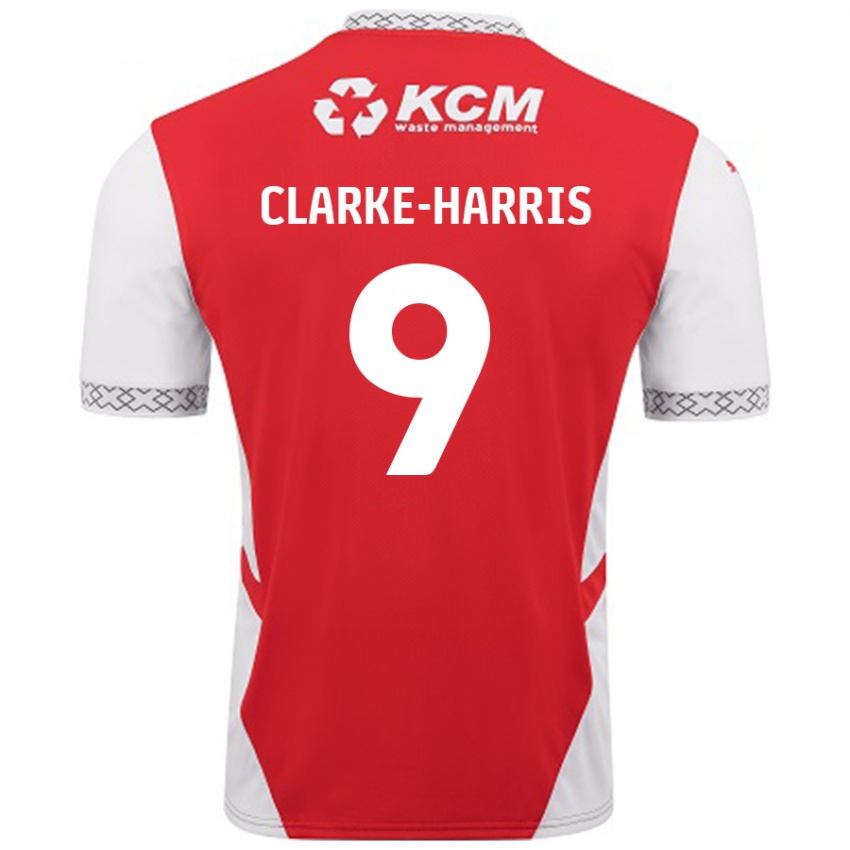 Niño Camiseta Jonson Clarke-Harris #9 Rojo Blanco 1ª Equipación 2024/25 La Camisa Argentina