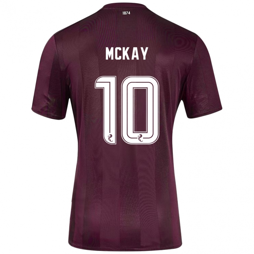 Niño Camiseta Barrie Mckay #10 Borgoña 1ª Equipación 2024/25 La Camisa Argentina