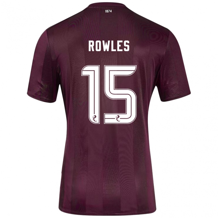 Niño Camiseta Kye Rowles #15 Borgoña 1ª Equipación 2024/25 La Camisa Argentina