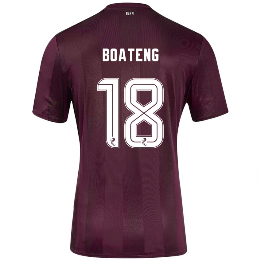 Niño Camiseta Malachi Boateng #18 Borgoña 1ª Equipación 2024/25 La Camisa Argentina