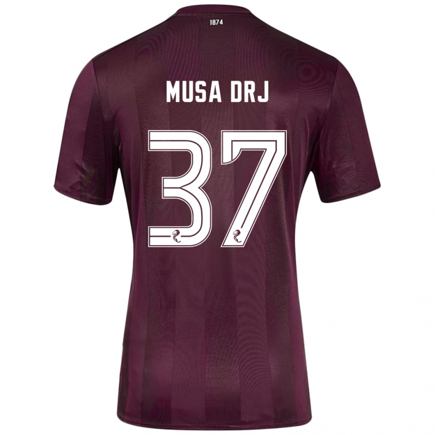 Niño Camiseta Musa Drammeh #37 Borgoña 1ª Equipación 2024/25 La Camisa Argentina