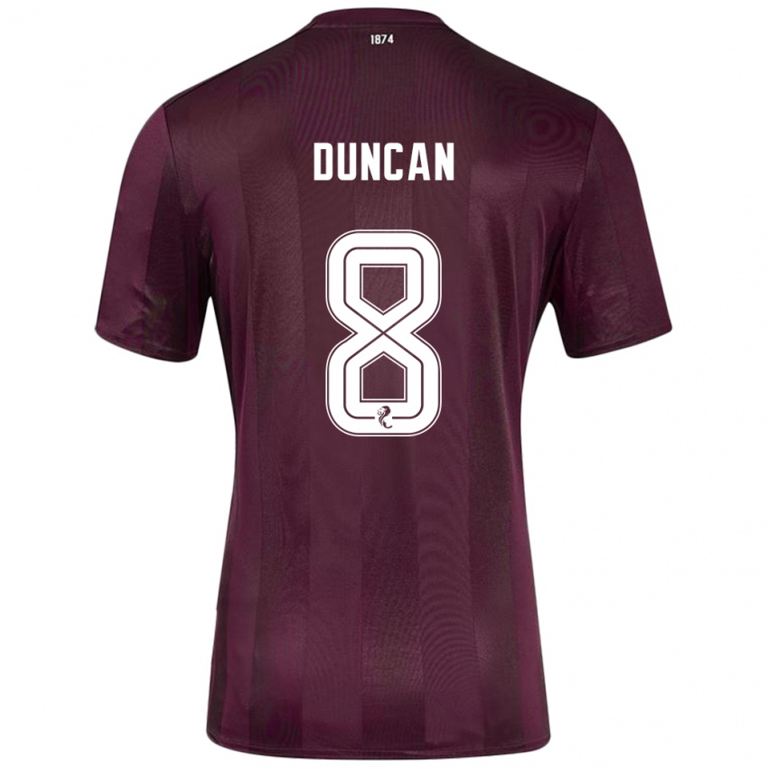 Niño Camiseta Ryan Duncan #8 Borgoña 1ª Equipación 2024/25 La Camisa Argentina