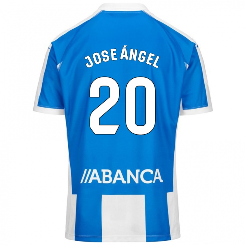 Niño Camiseta José Ángel Jurado #20 Azul Blanco 1ª Equipación 2024/25 La Camisa Argentina