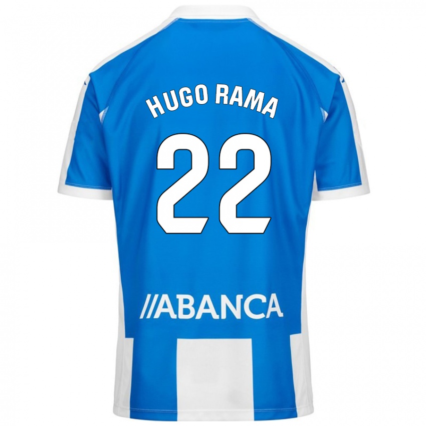 Niño Camiseta Hugo Rama #22 Azul Blanco 1ª Equipación 2024/25 La Camisa Argentina