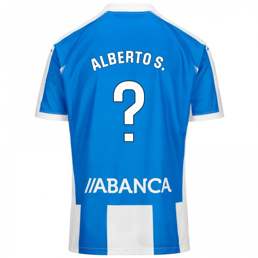 Niño Camiseta Alberto Sánchez #0 Azul Blanco 1ª Equipación 2024/25 La Camisa Argentina