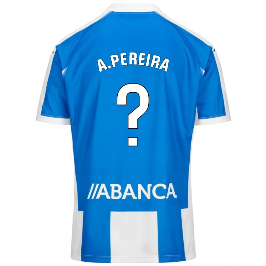 Niño Camiseta Alejandro Pereira #0 Azul Blanco 1ª Equipación 2024/25 La Camisa Argentina