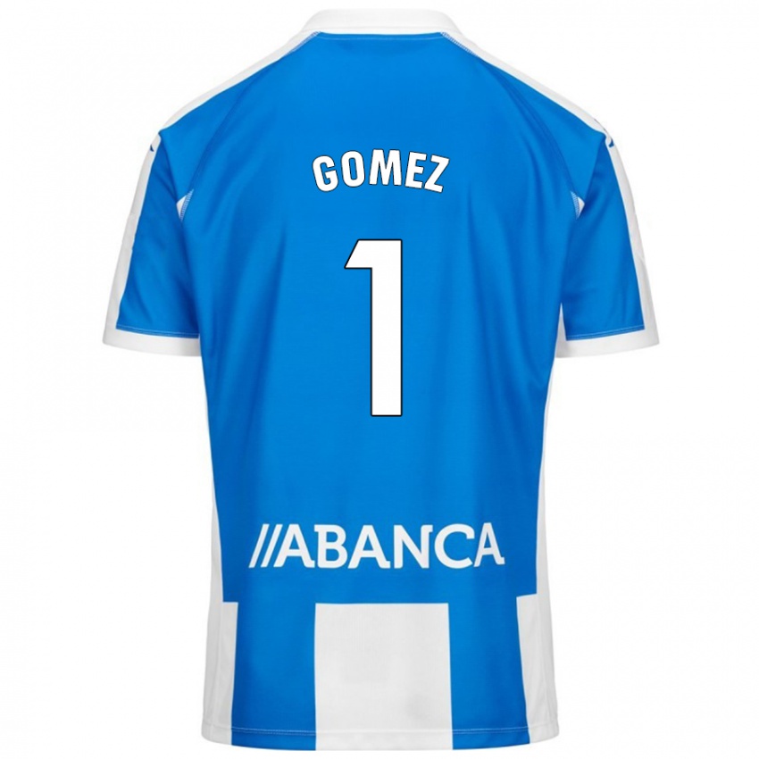 Niño Camiseta Yohana Gómez #1 Azul Blanco 1ª Equipación 2024/25 La Camisa Argentina