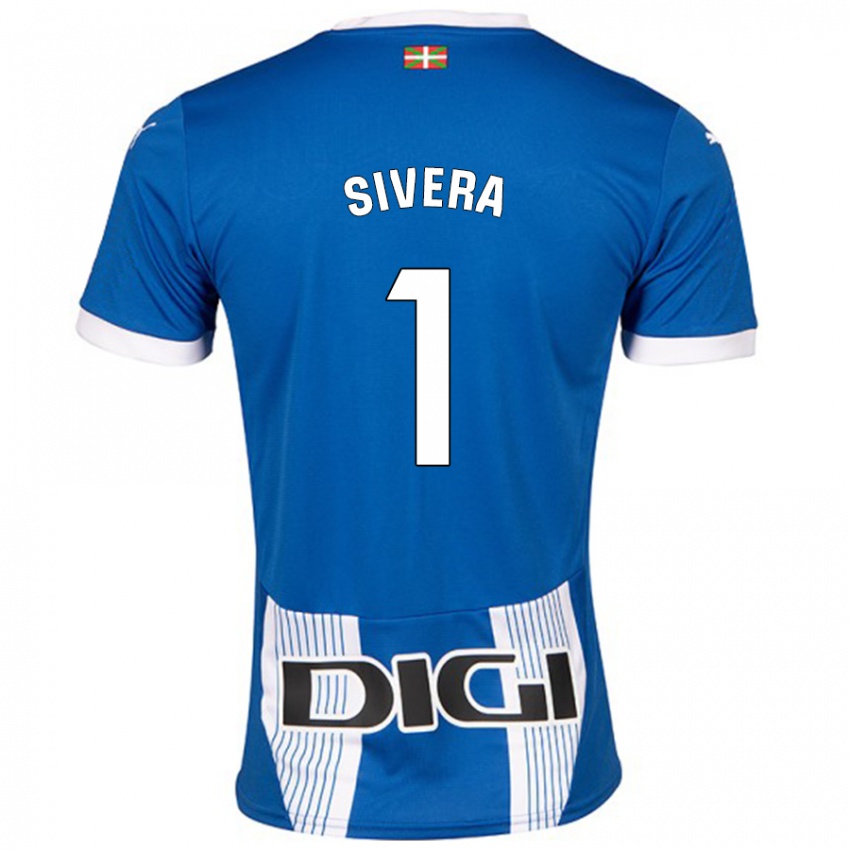 Niño Camiseta Antonio Sivera #1 Azul 1ª Equipación 2024/25 La Camisa Argentina