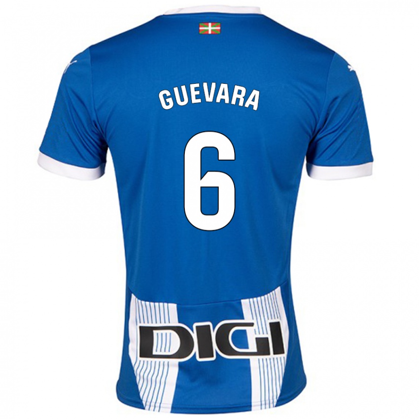 Niño Camiseta Ander Guevara #6 Azul 1ª Equipación 2024/25 La Camisa Argentina